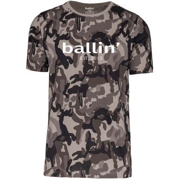 Ballin Est. 2013  T-Shirt Grijs Camouflage Shirt günstig online kaufen