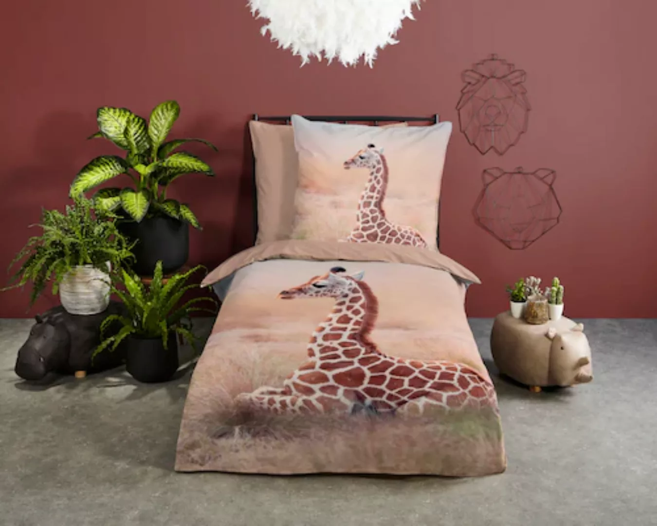 Good Morning Bettwäsche Sima Giraffe sand günstig online kaufen