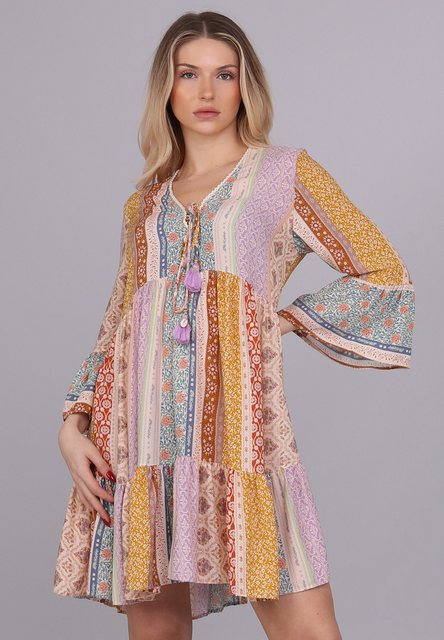 YC Fashion & Style Tunikakleid "Boho-Chic Patchwork Tunika " Alloverdruck günstig online kaufen