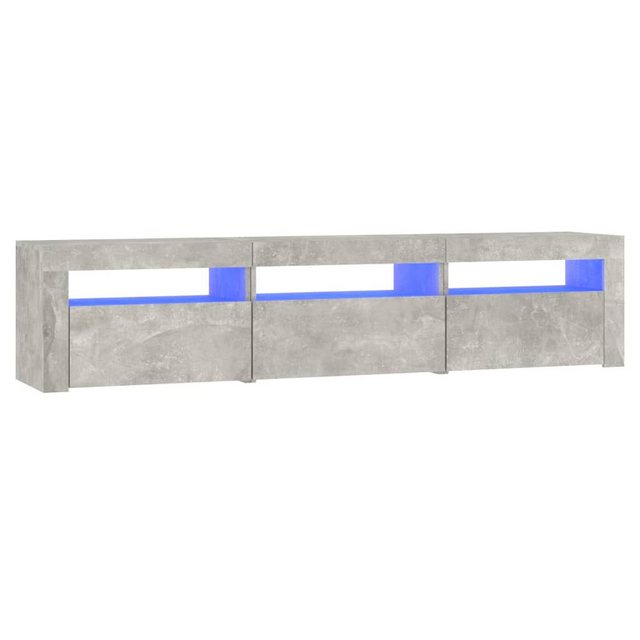 vidaXL TV-Schrank TV-Schrank mit LED-Leuchten Betongrau 180x35x40 cm (1-St) günstig online kaufen