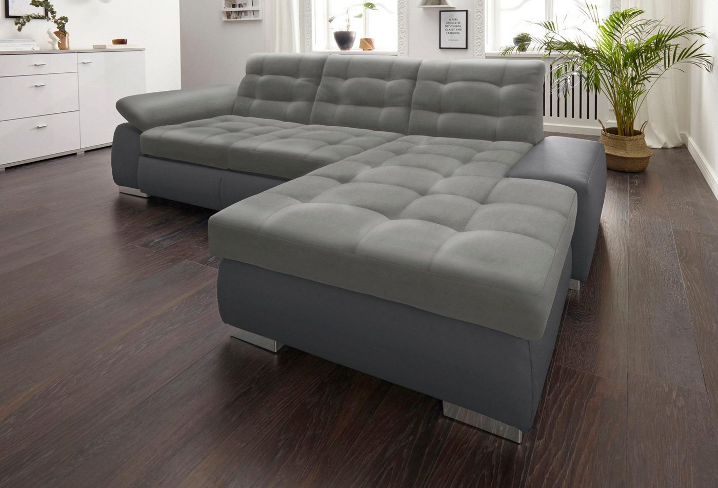 sit&more Ecksofa "Ontario L-Form", XXL, wahlweise mit Bettfunktion günstig online kaufen