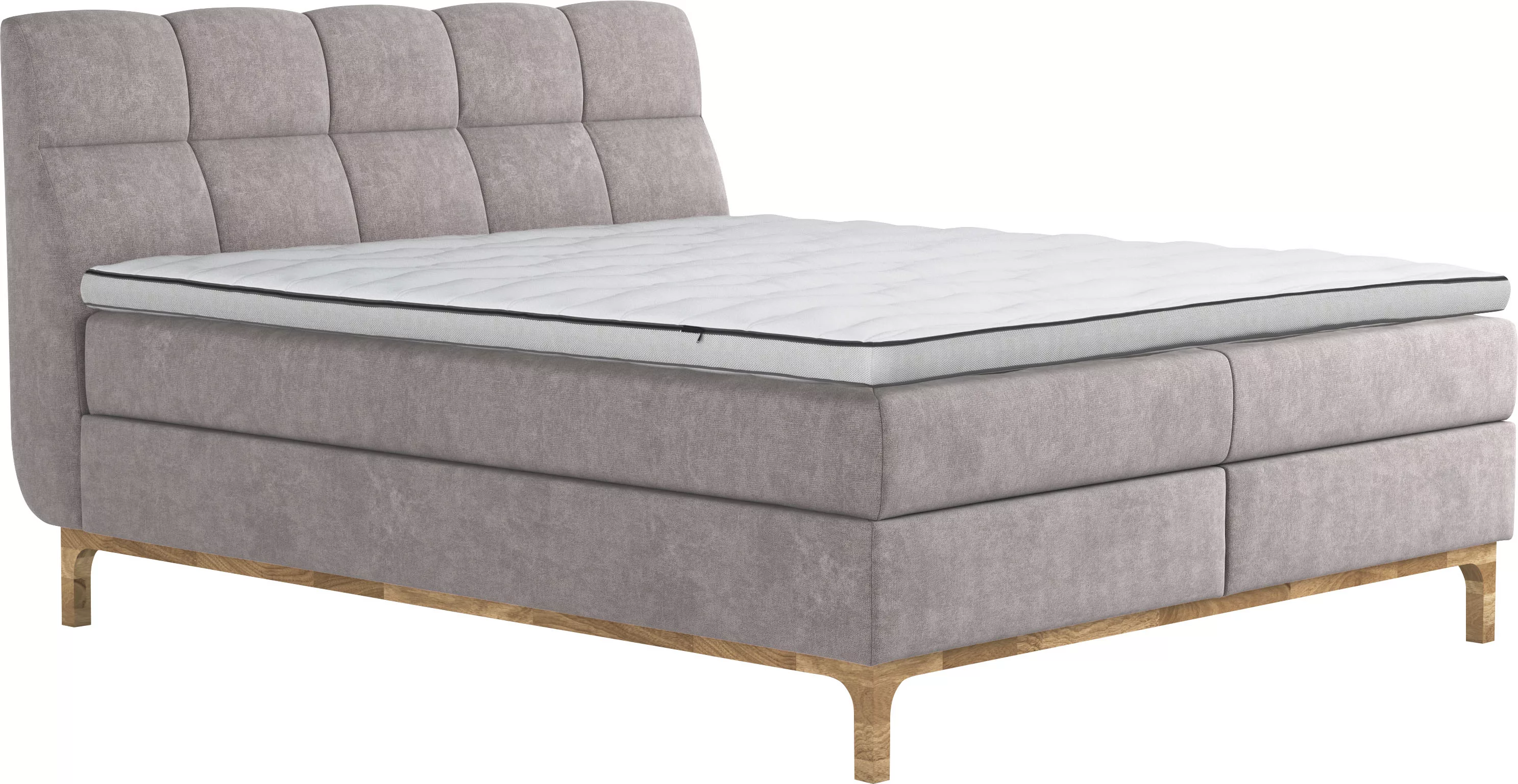 Home affaire Boxspringbett "Chanly", Boxspringbett, Inklusive Topper günstig online kaufen