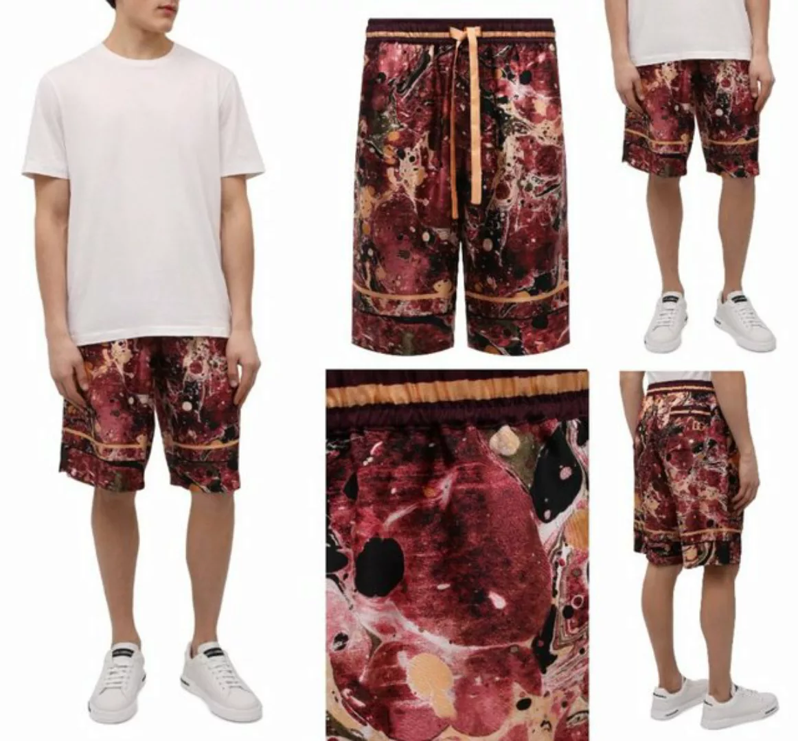 DOLCE & GABBANA Shorts DOLCE & GABBANA Marble Print Jogging Shorts Drawstri günstig online kaufen