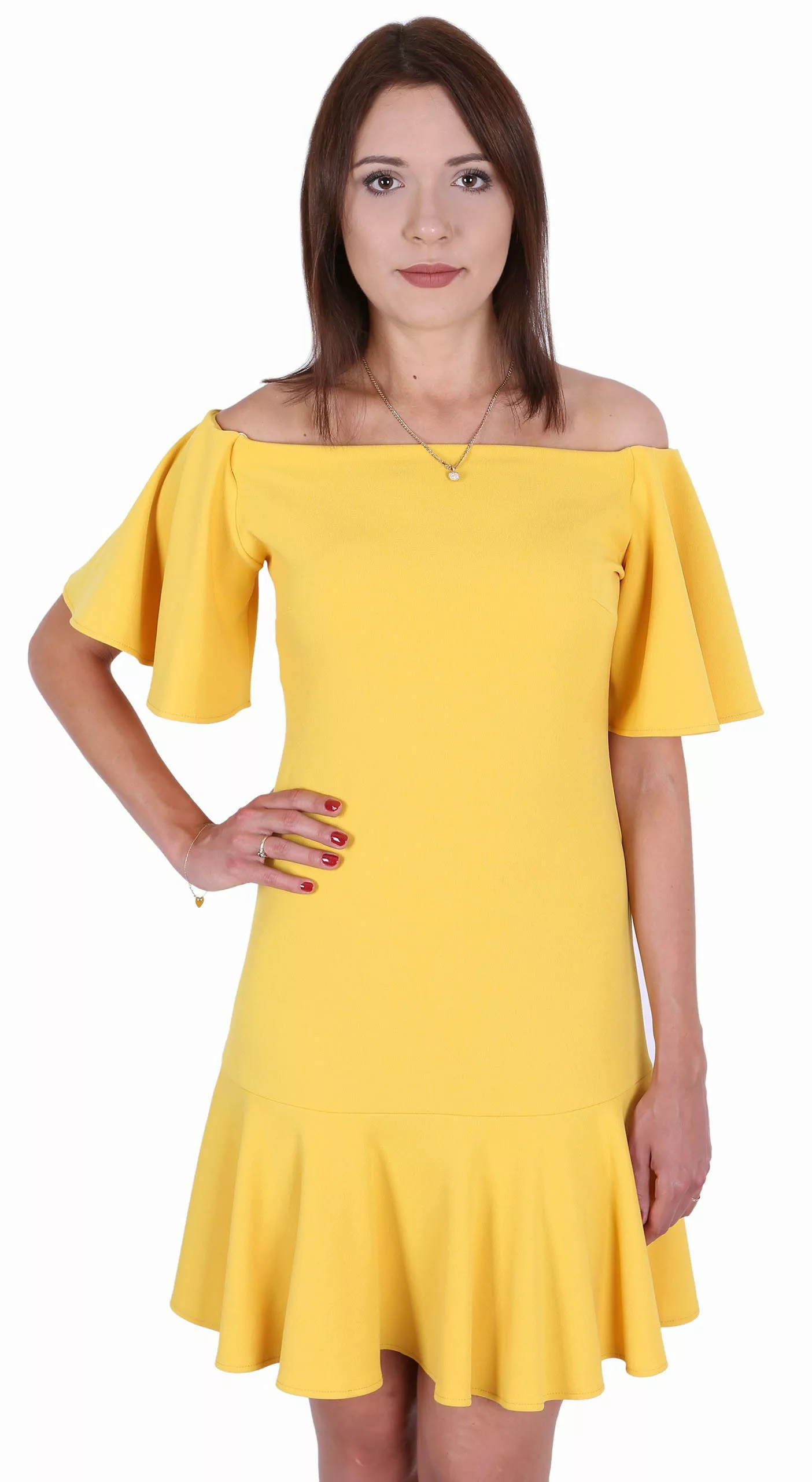 Sarcia.eu Minikleid John Zack Kanariengelbes Kleid günstig online kaufen