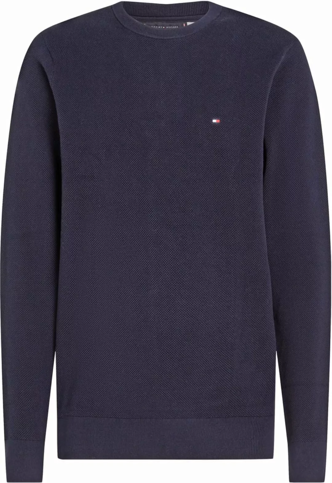 Tommy Hilfiger Sweater Essential Structure Navy - Größe S günstig online kaufen