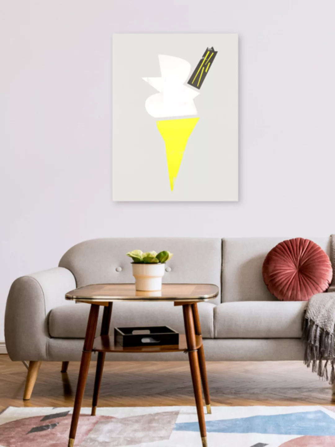 Poster / Leinwandbild - Ice Cream Cone günstig online kaufen