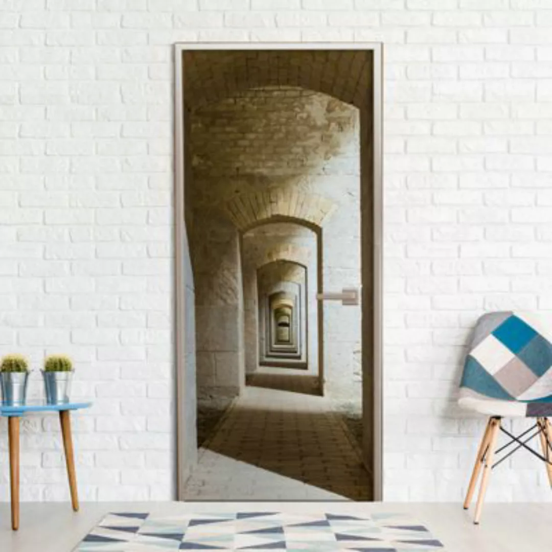 artgeist Türtapete Mysterious Corridor beige Gr. 70 x 210 günstig online kaufen