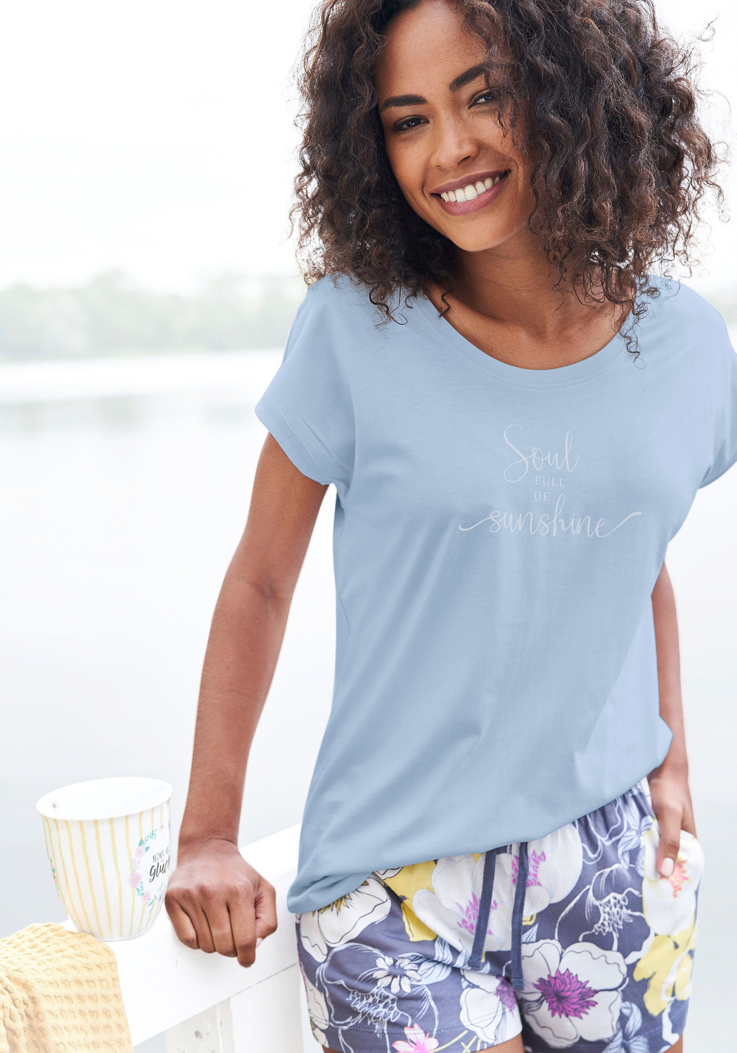 Vivance Dreams T-Shirt, mit Sommer-Statementdruck günstig online kaufen
