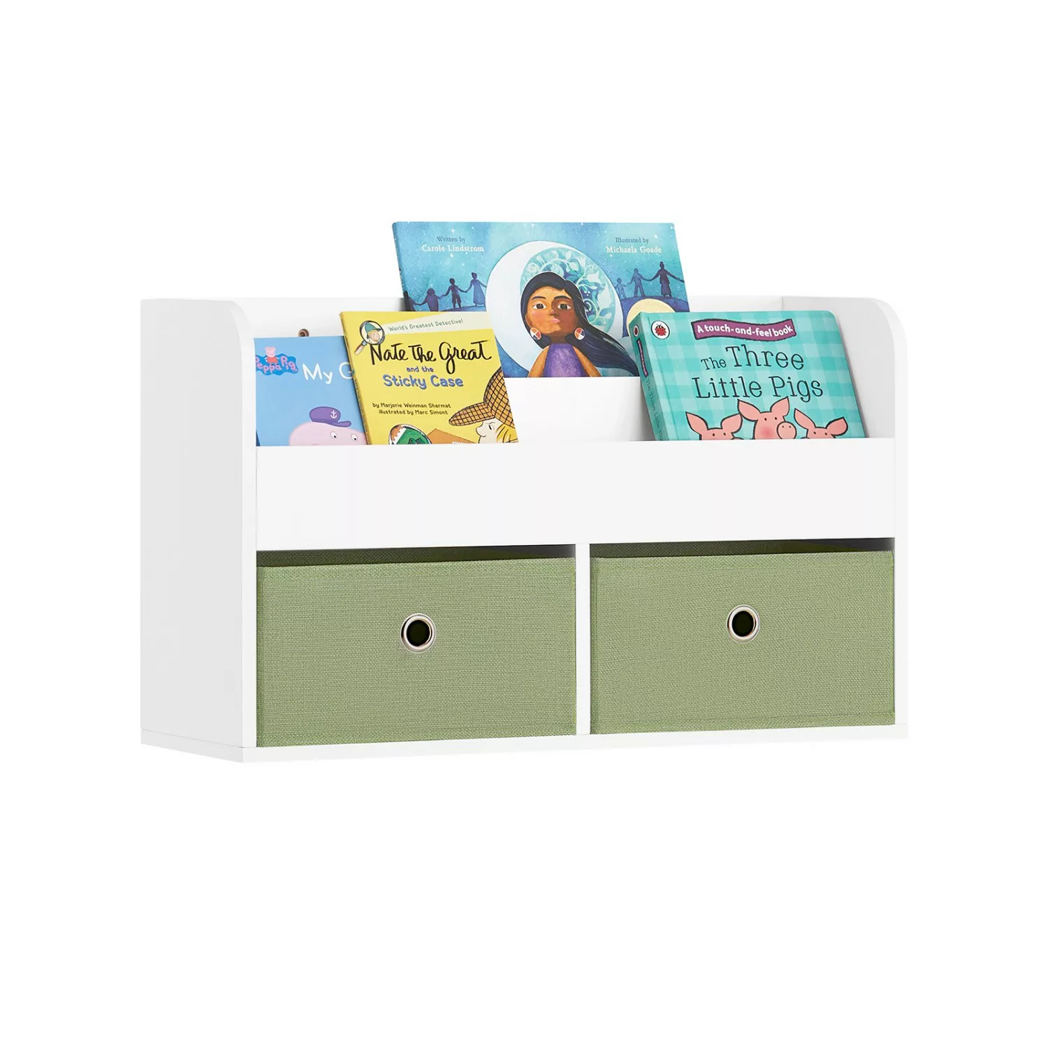 SoBuy Kindergarderobe Kinderregal Bücherregal für Kinder Wandregal KMB81-W günstig online kaufen