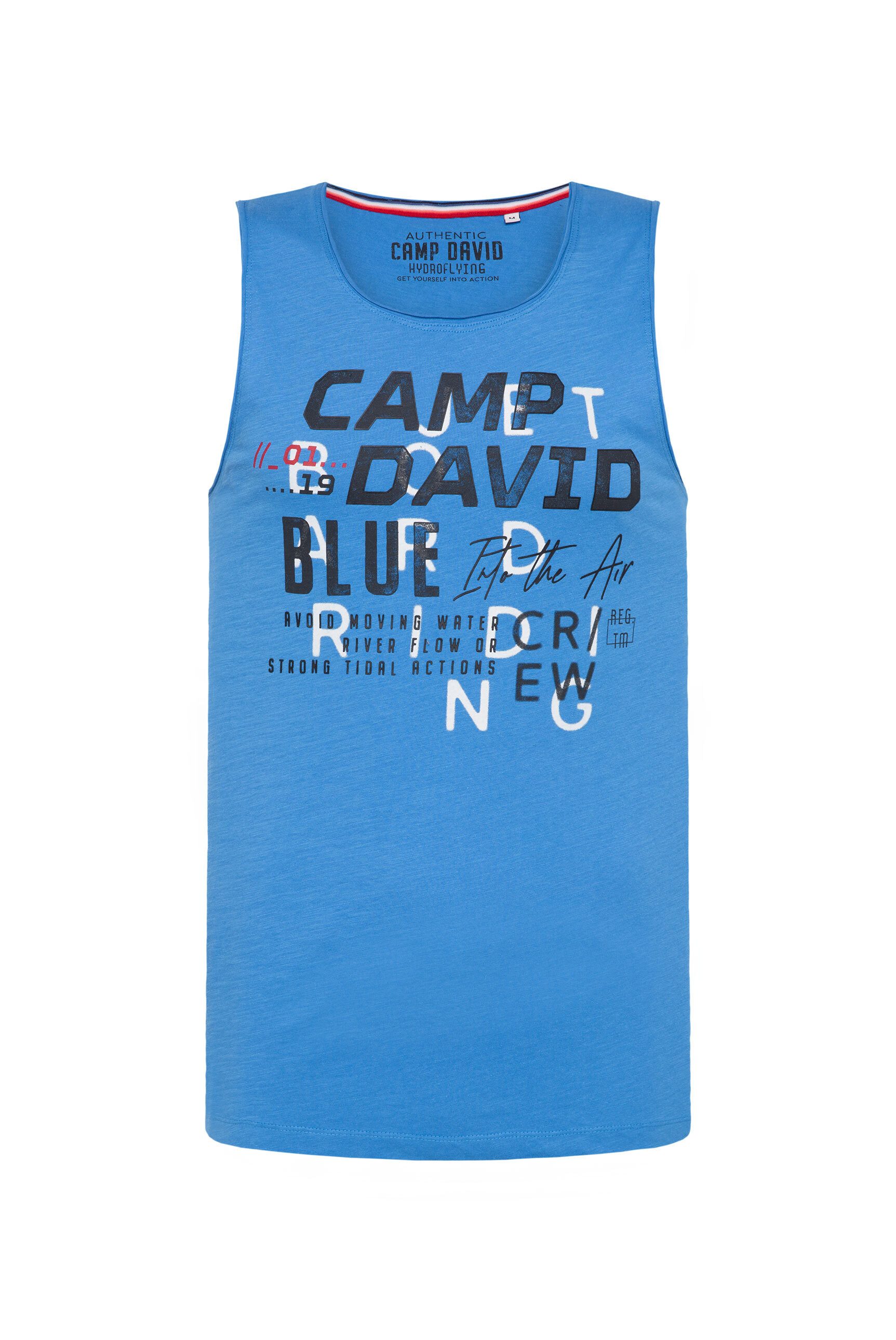 CAMP DAVID Tanktop, mit offenen Kanten an den Ausschnitten günstig online kaufen