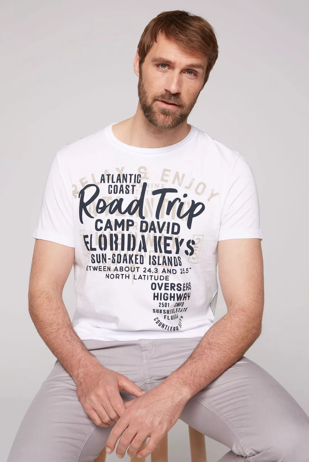 CAMP DAVID Rundhalsshirt, aus Baumwolle günstig online kaufen