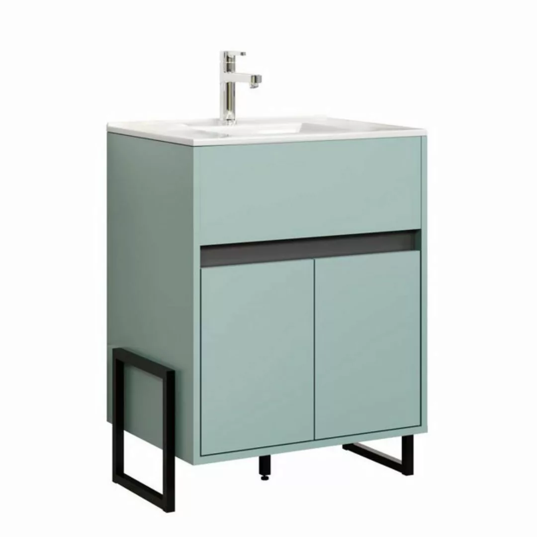 ebuy24 Waschbeckenschrank Matix Waschbeckenunterschrank blau, grau. günstig online kaufen