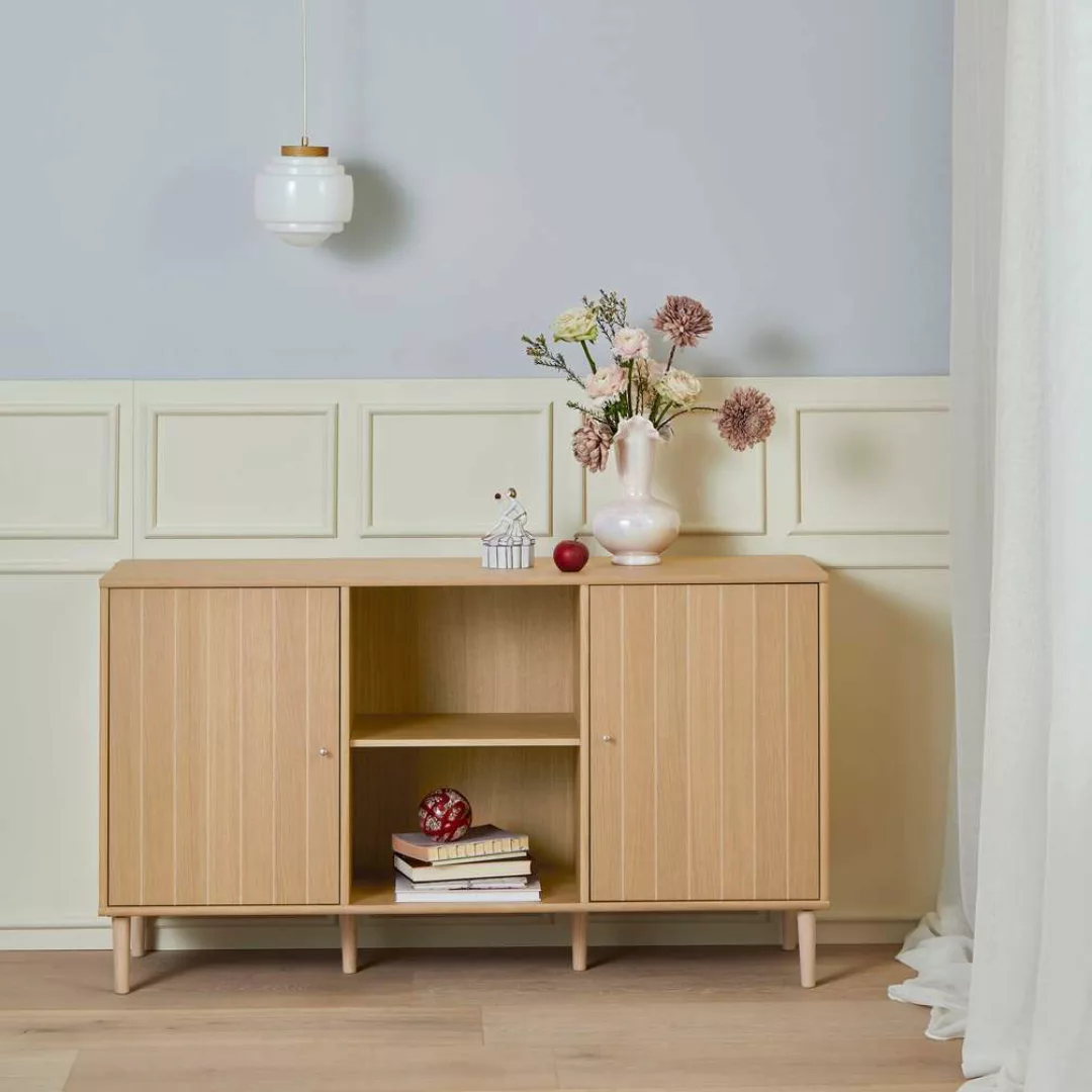 Hammel Furniture Sideboard "Mistral, Hochwertig Schrank, 6 Holz Füße, mit 2 günstig online kaufen