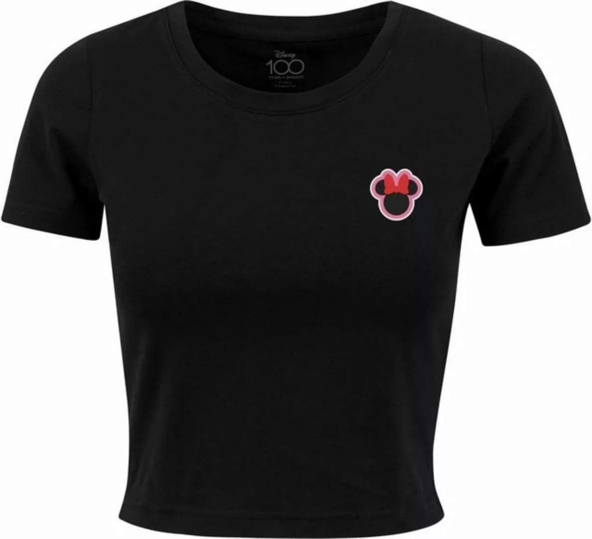 Merchcode T-Shirt Ladies Disney 100 Minnie Badge Tee günstig online kaufen