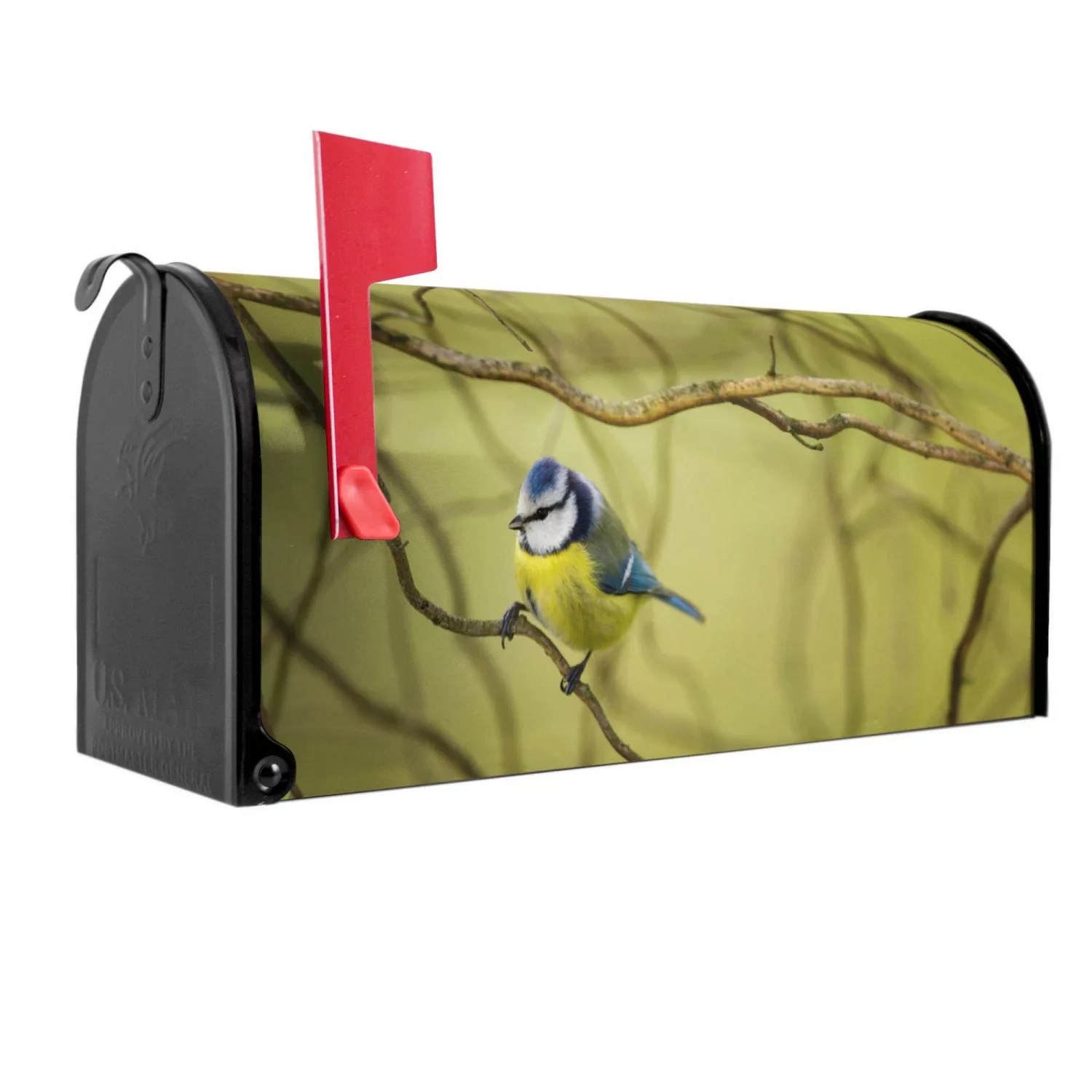 Banjado Amerikanischer Briefkasten Schwarz 48x22x16cm US Mailbox Letterbox günstig online kaufen