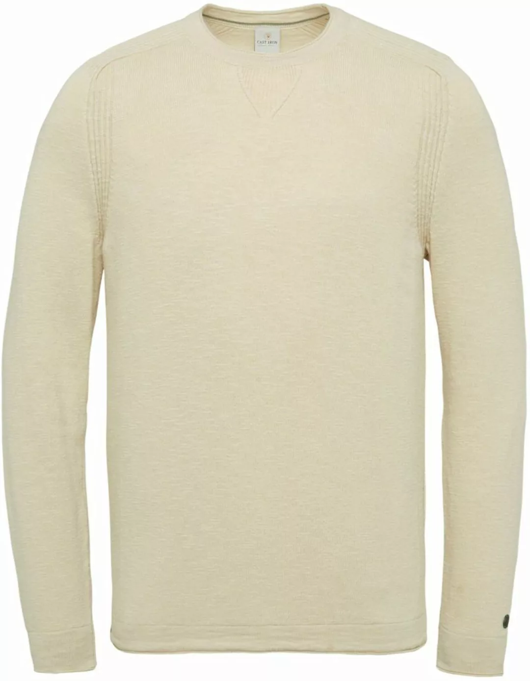 Cast Iron Leinen Pullover Beige - Größe XL günstig online kaufen