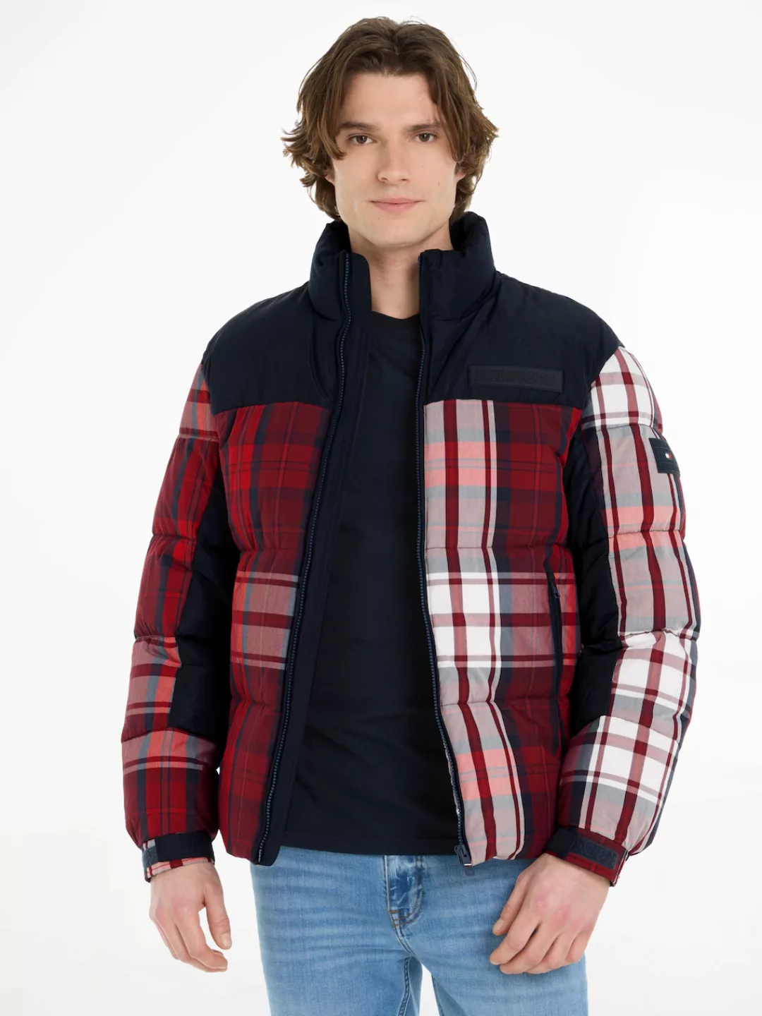 Tommy Hilfiger Steppjacke "EW YORK CHECK PUFFER JACKET," günstig online kaufen