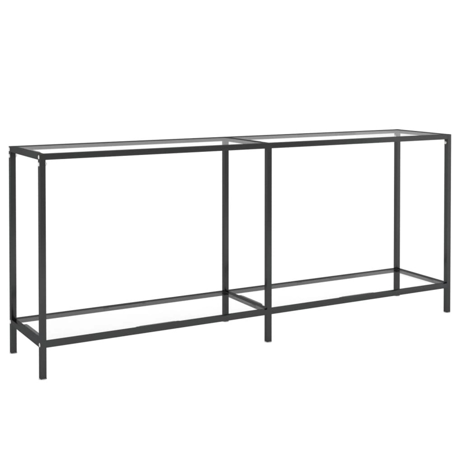 vidaXL Konsolentisch Transparent 180x35x75,5 cm Hartglas Modell 1 günstig online kaufen