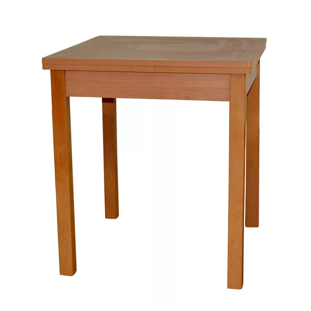 Küchen Tisch mit zwei Ansteckplatten 67 - 127 cm günstig online kaufen