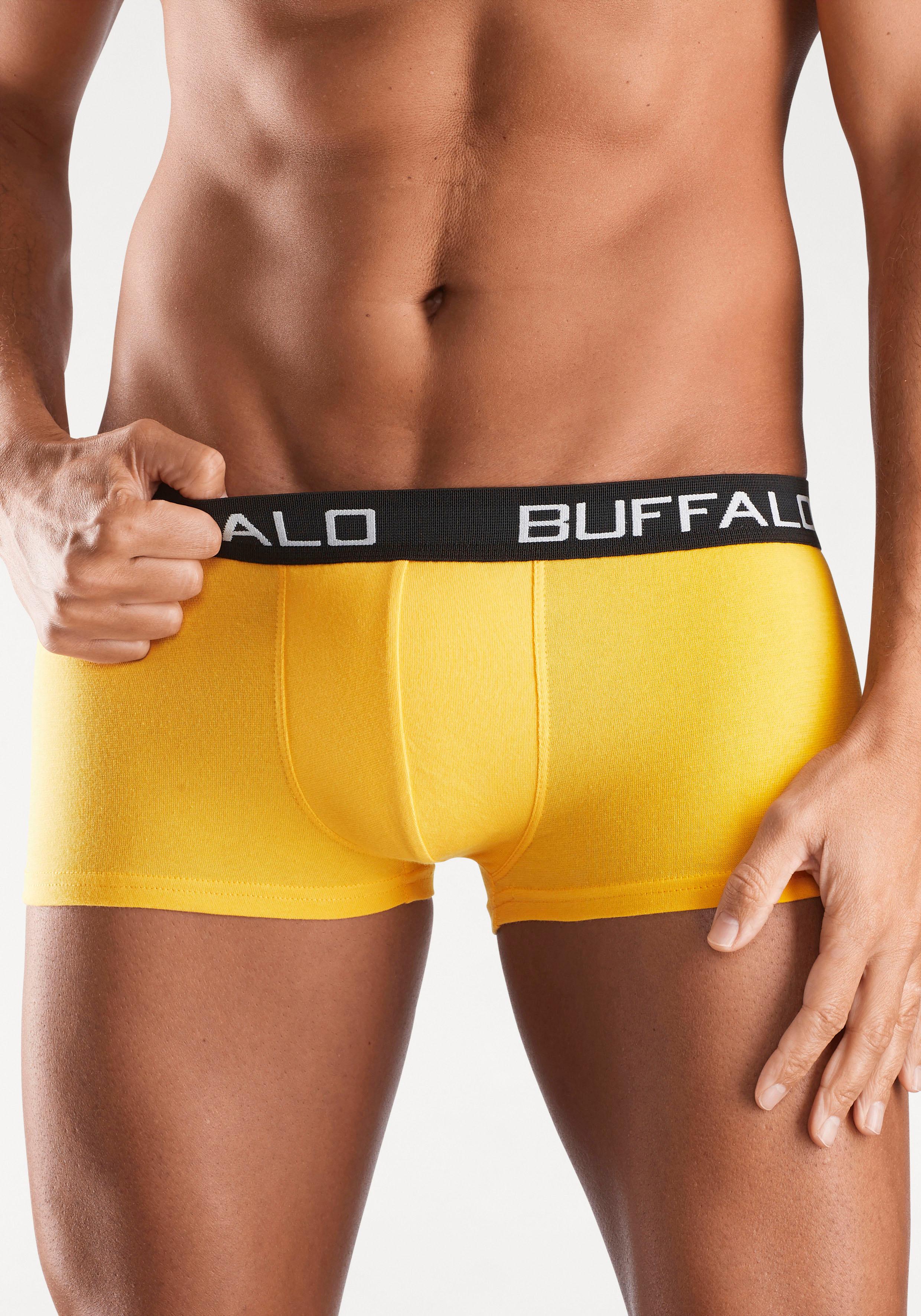 Buffalo Boxershorts, (Packung, 4 St.), in Hipster-Form mit Kontrastbund günstig online kaufen