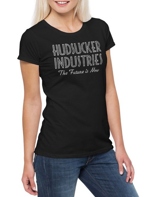 Urban Backwoods Print-Shirt Hudsucker Industries Damen T-Shirt The Future I günstig online kaufen