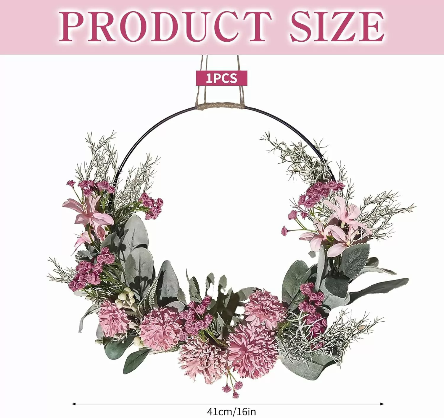 Kaket Dekokranz Künstliche Blumen Orchidee Kranz,Türkranz günstig online kaufen