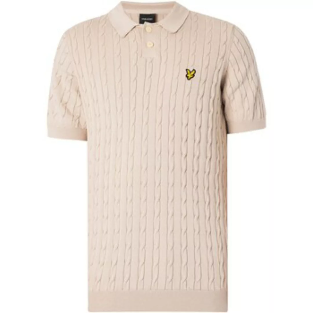 Lyle & Scott  Poloshirt Zopfstrick-Poloshirt günstig online kaufen