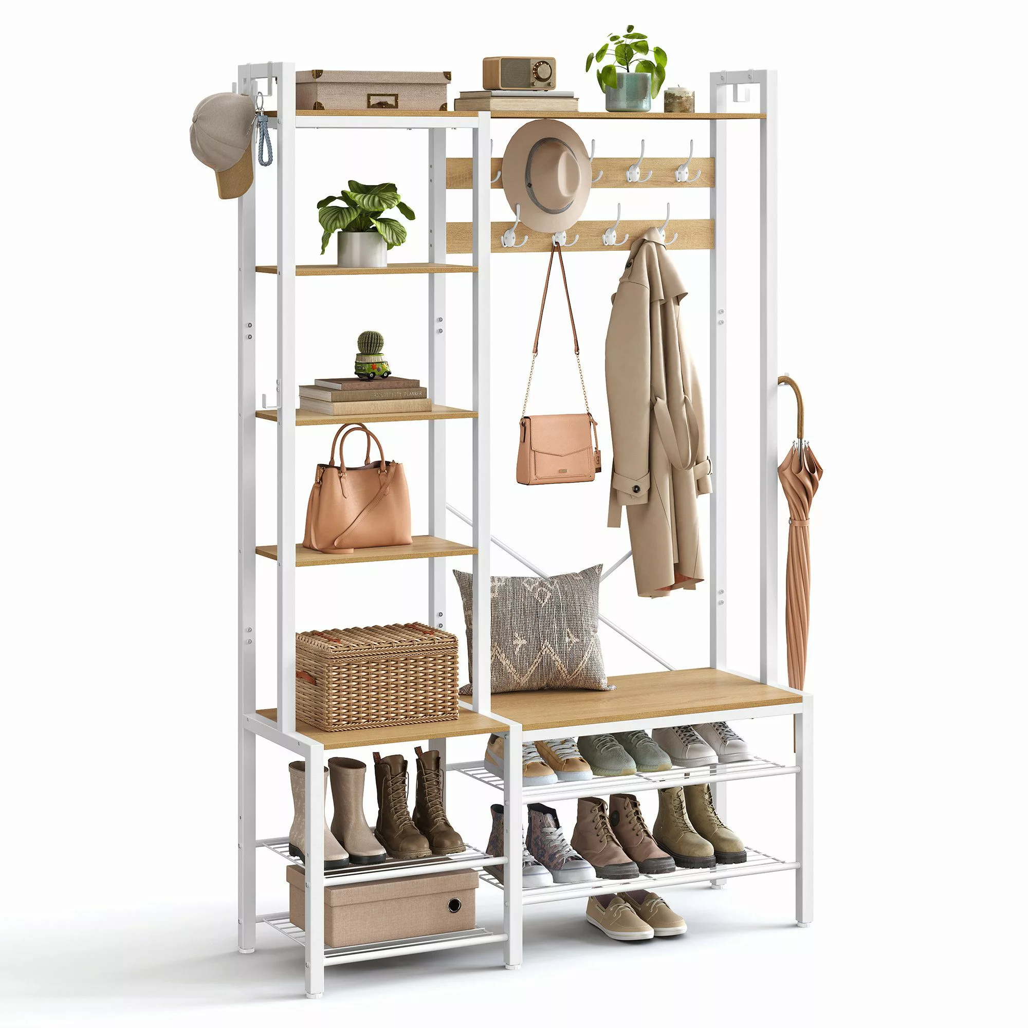 VASAGLE Garderobenständer Garderobe, Garderobenständer 190 cm günstig online kaufen