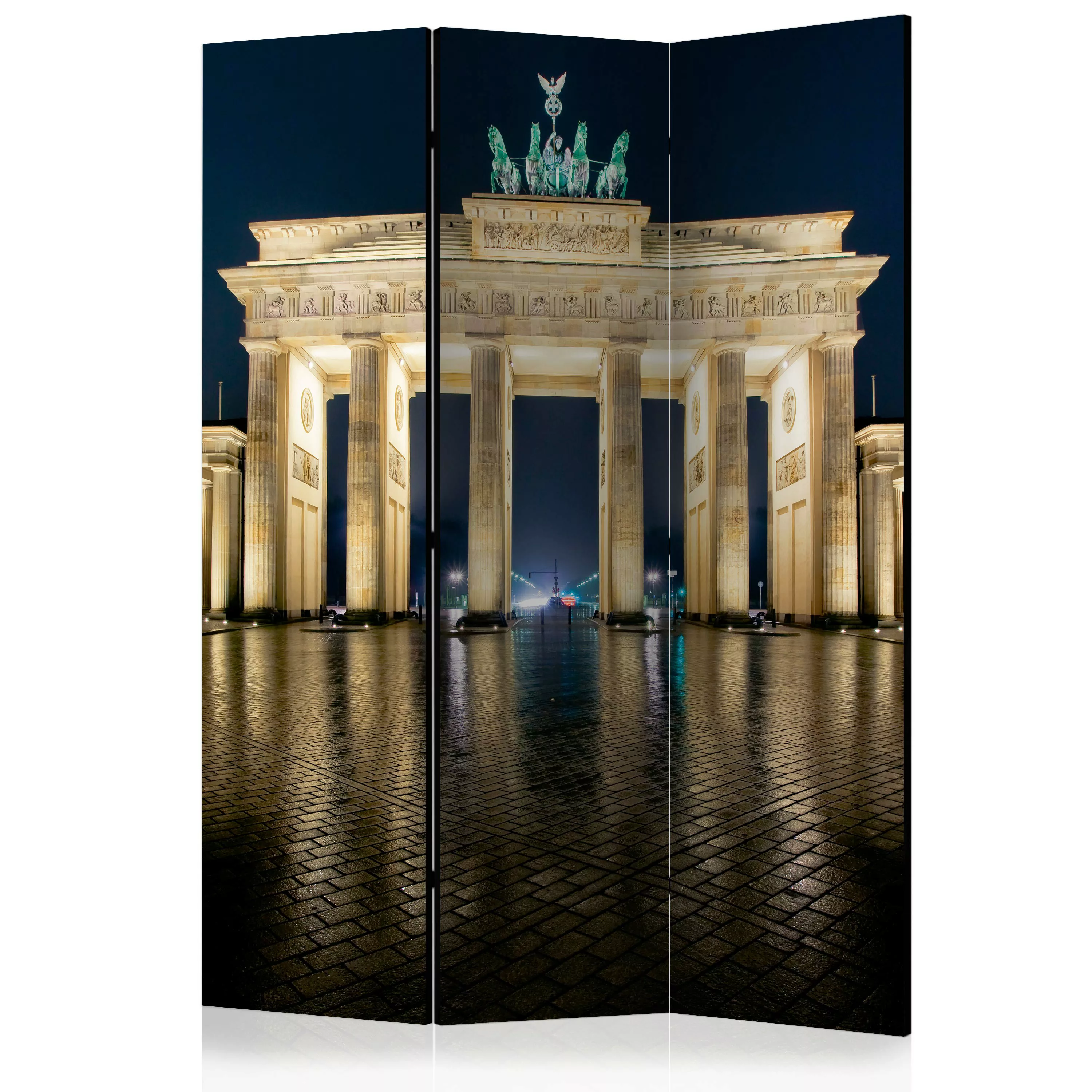 3-teiliges Paravent - Berlin At Night [room Dividers] günstig online kaufen