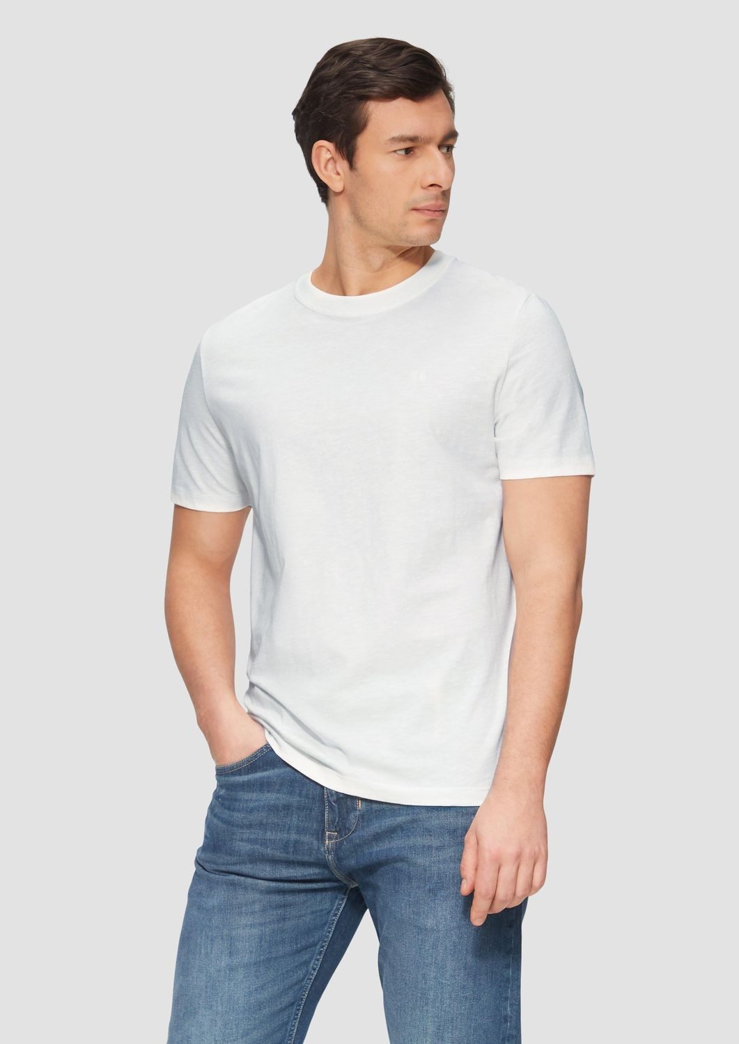 s.Oliver Kurzarmshirt T-Shirt mit Logo-Print Artwork günstig online kaufen