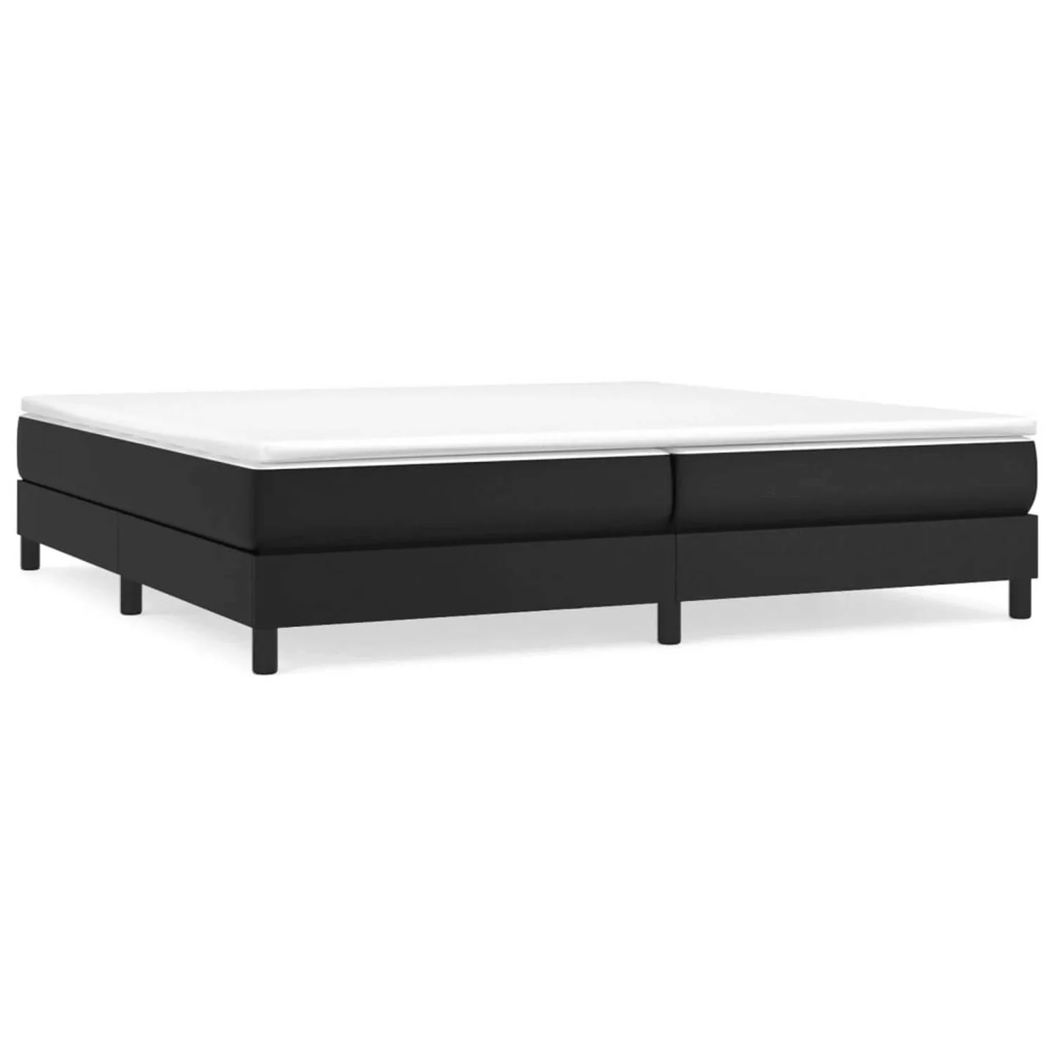 Vidaxl Boxspringbett Schwarz 200x200 Cm Kunstleder günstig online kaufen