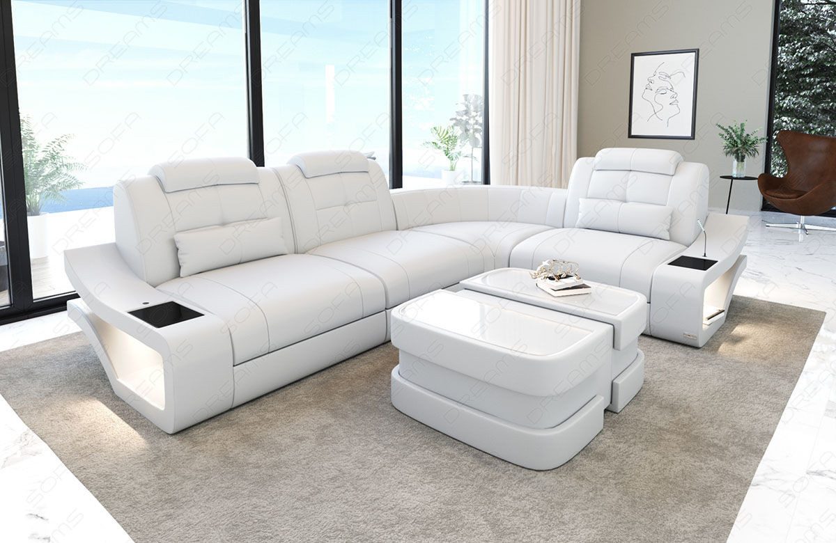 Sofa Dreams Ecksofa Ledersofa Elena Mini günstig online kaufen