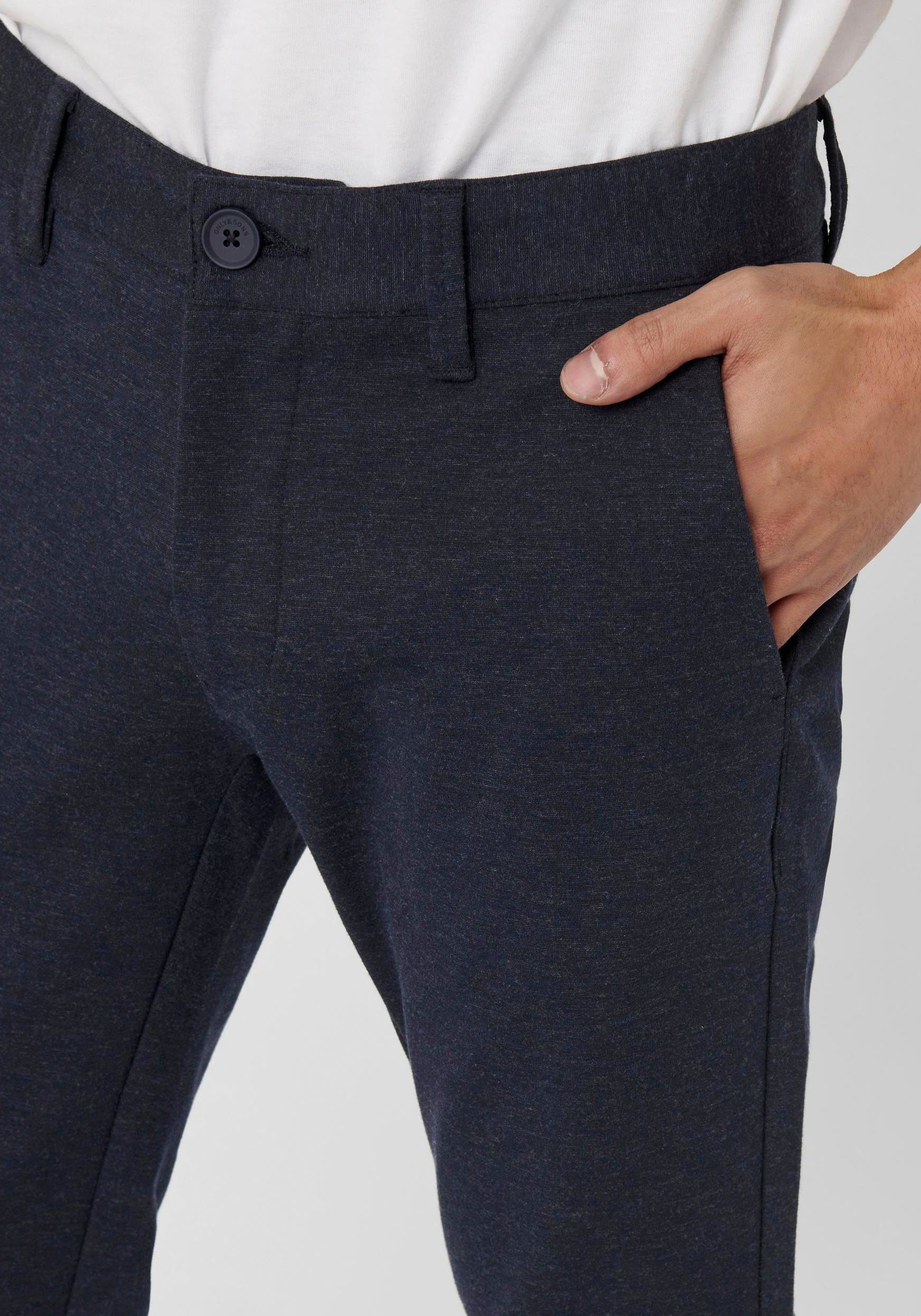 Only & Sons Herren Chino Hose ONSMARK 0209 - Slim Fit - Olive günstig online kaufen