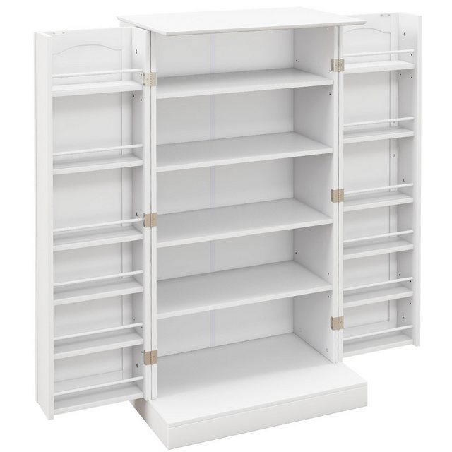 COSTWAY Küchenbuffet Schrank mit verstellbarer Ablage, Türen 60x40x120cm we günstig online kaufen