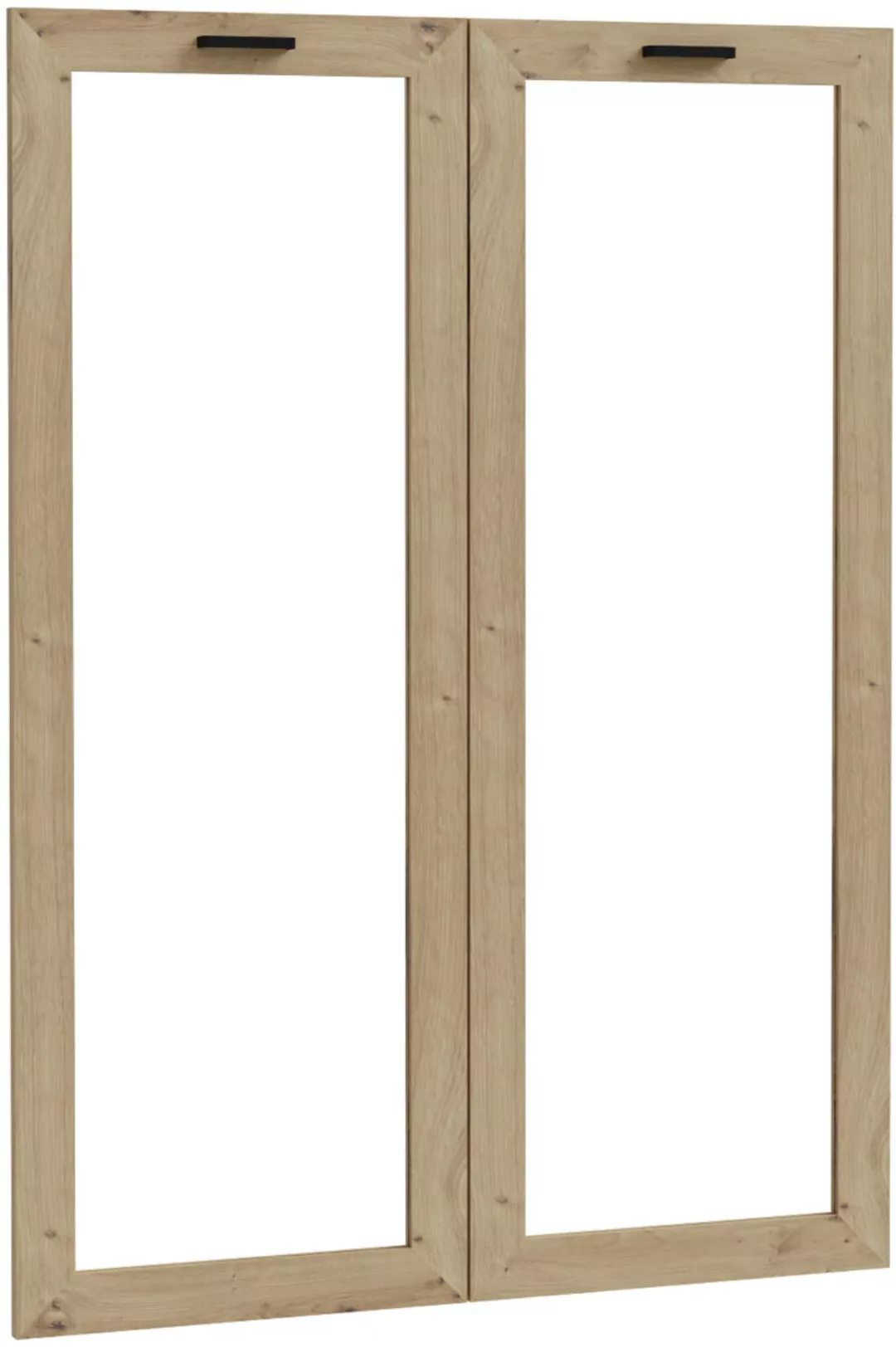 FORTE Schranktür, (2 St.), Türen, wahlweise Holz oder Glas günstig online kaufen