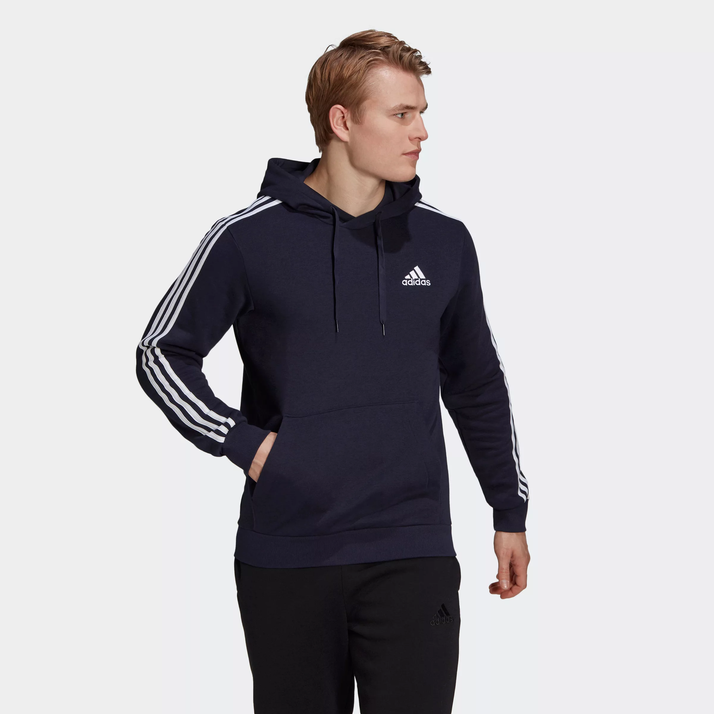 adidas Sportswear Kapuzensweatshirt "ESSENTIALS FLEECE 3STREIFEN HOODIE" günstig online kaufen