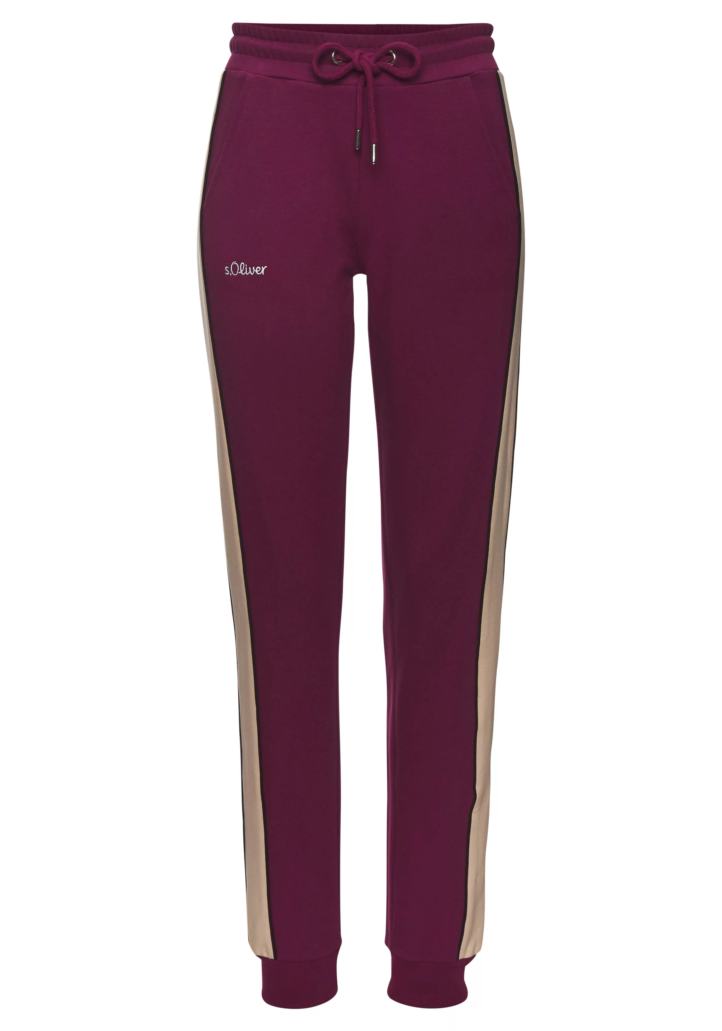 s.Oliver Sweathose "-Loungehose / Relaxhose", (1 tlg.), mit Seitenstreifen günstig online kaufen