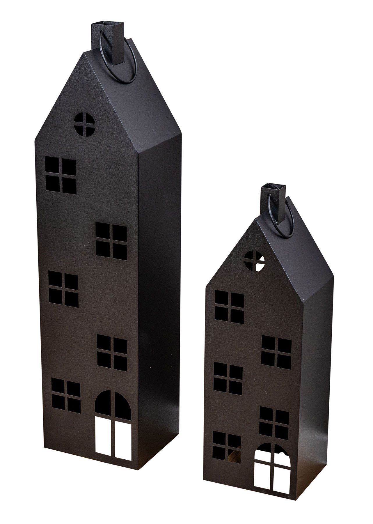 Levandeo® Kerzenlaterne, 2er Set Laterne Haus günstig online kaufen