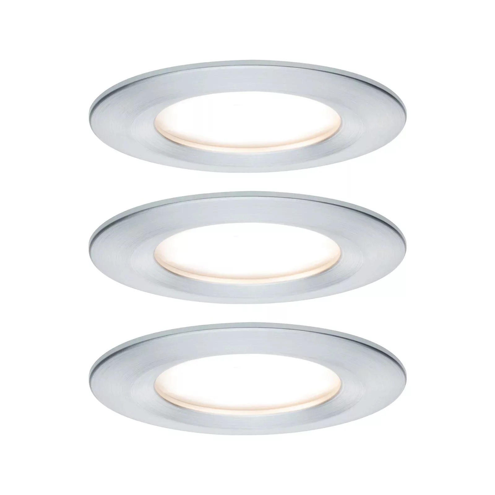 Paulmann LED-Einbauspot Nova Coin 3er chrom rund dimmbar günstig online kaufen