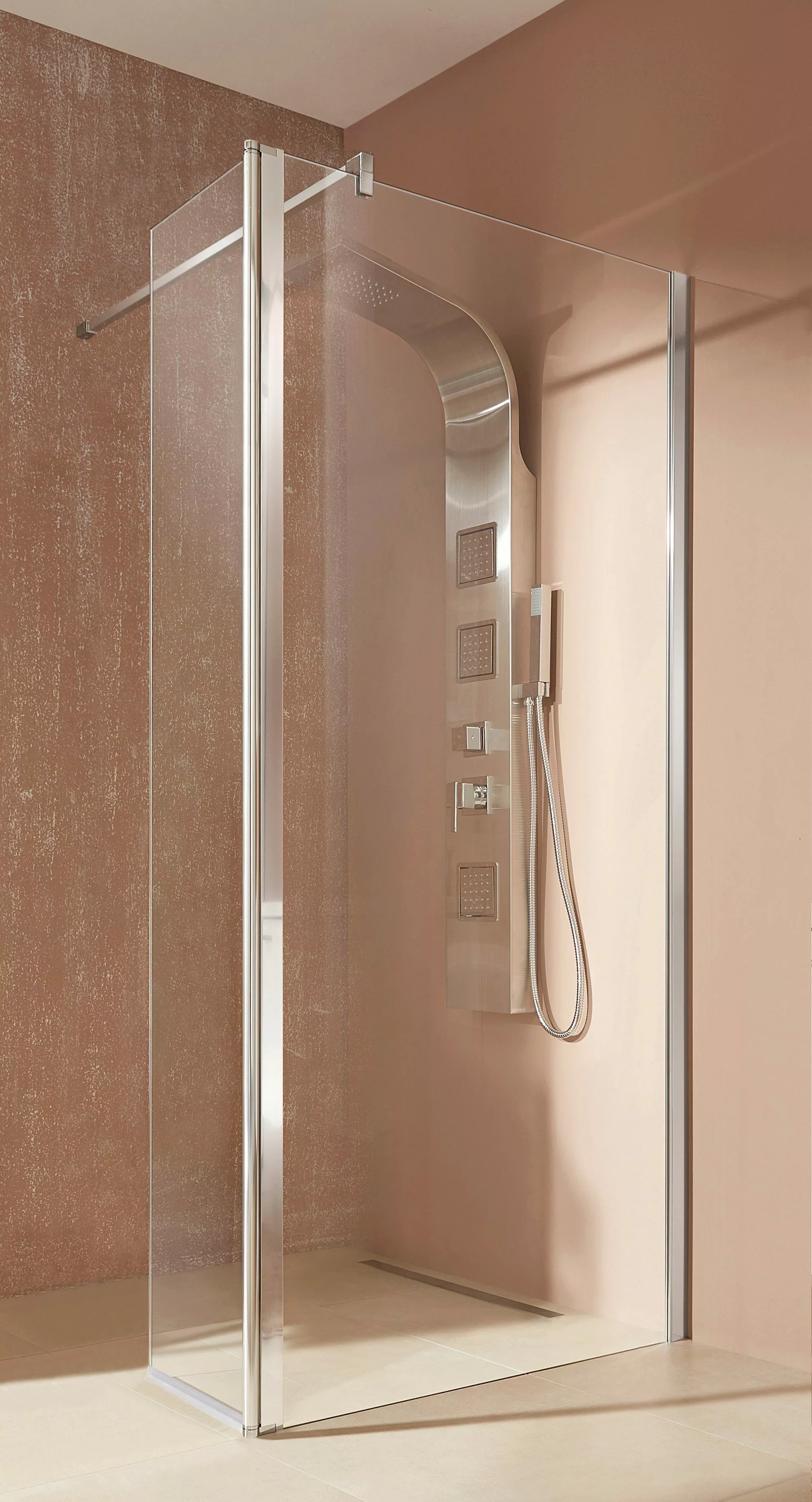 welltime Walk-in-Dusche Mailand, Einscheibensicherheitsglas, in 3 günstig online kaufen