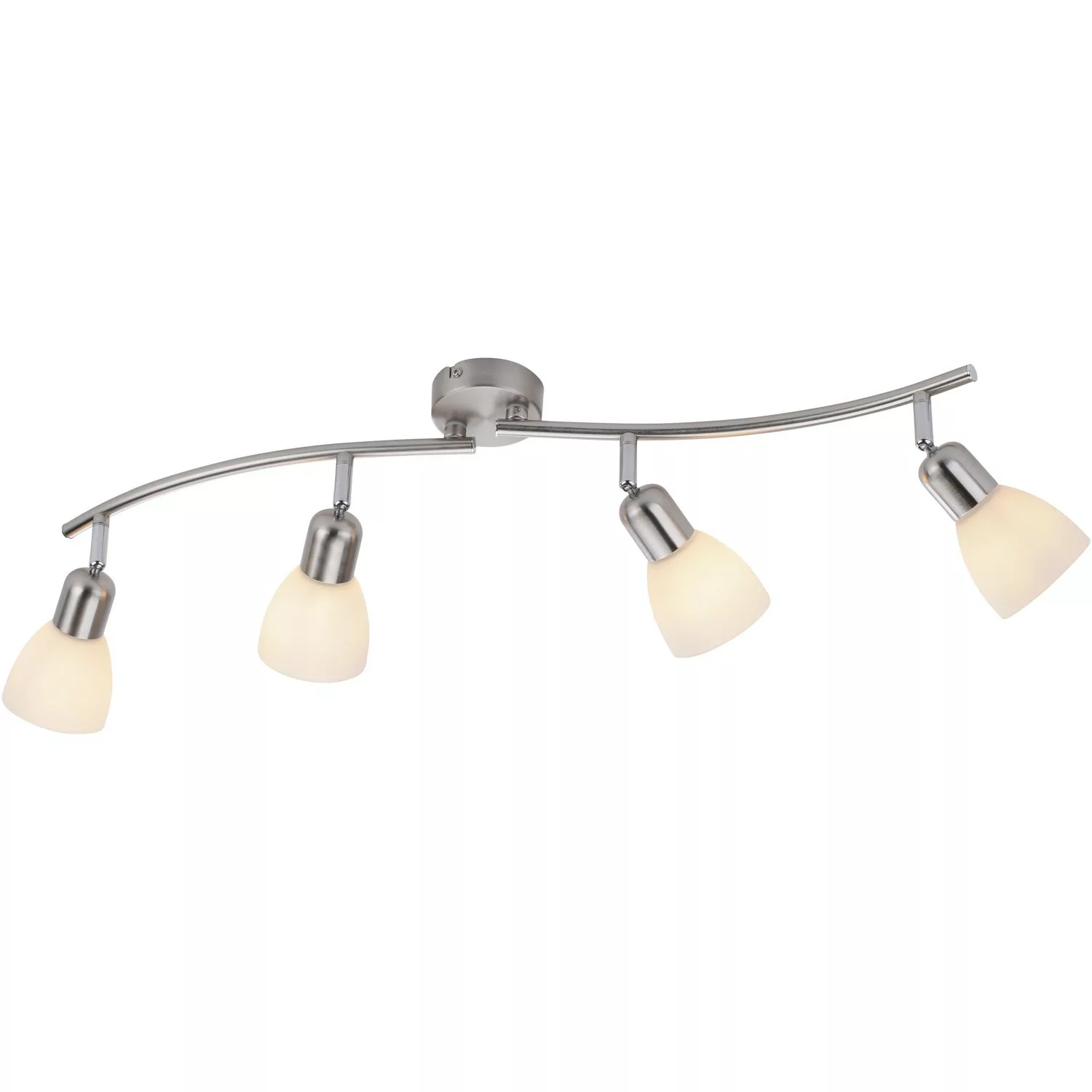 Just Light Spotbalken PN11954-55  Karo stahlfarbig weiß Aluminium Kunststof günstig online kaufen