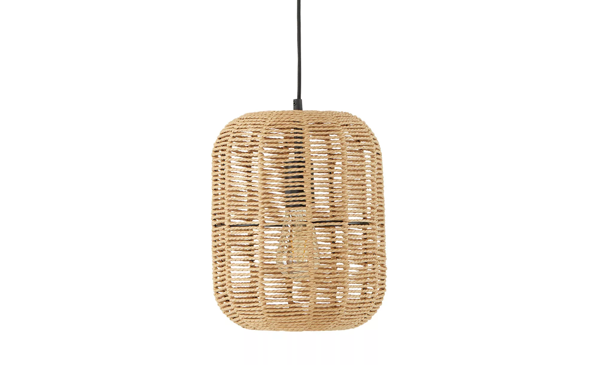 Trio Pendelleuchte  1-flammig  Sisal braun   ¦ braun ¦ Maße (cm): H: 150  Ø günstig online kaufen