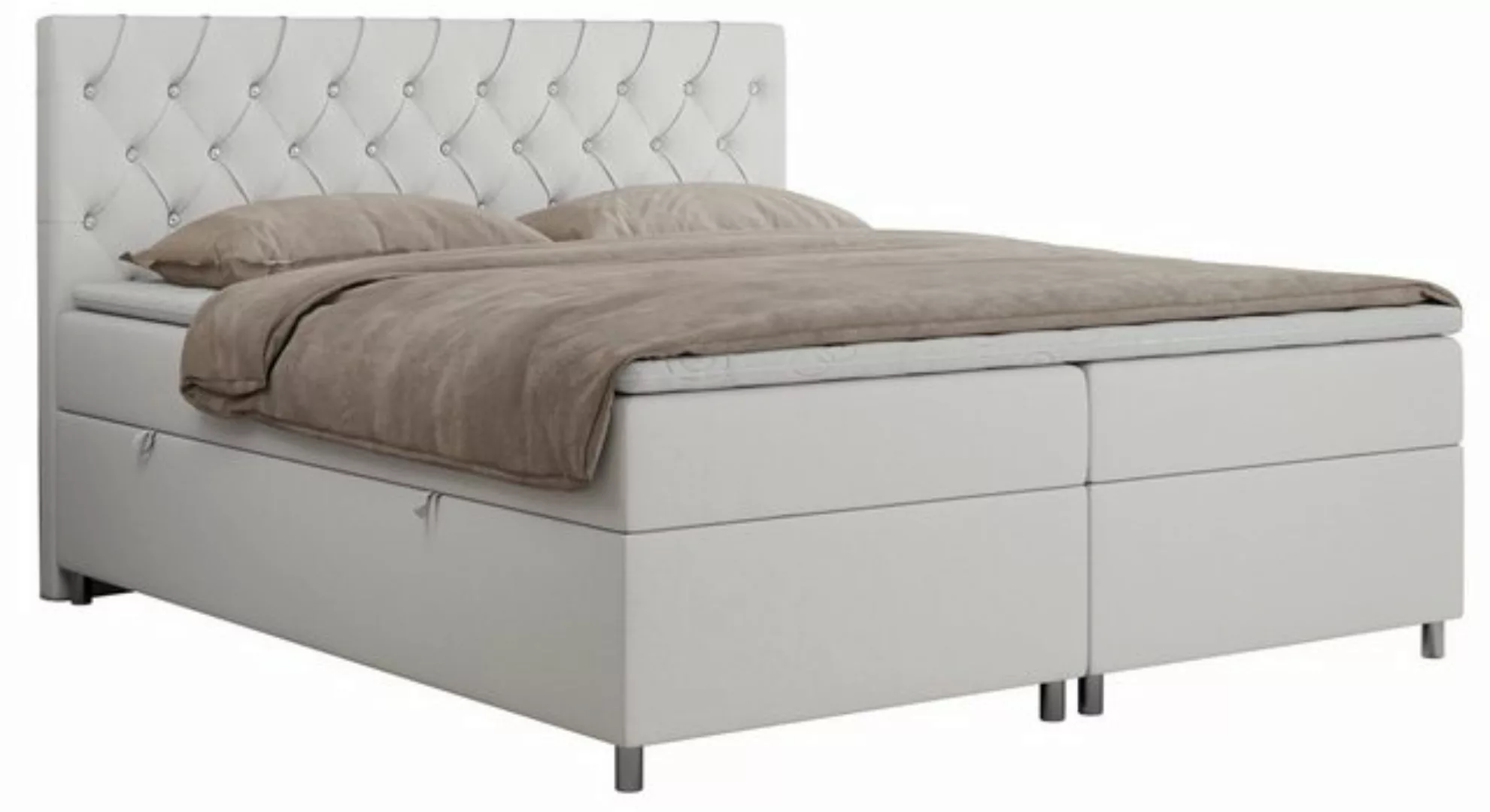 MKS MÖBEL Boxspringbett ROMA (Set, Packung, T30-Schaum, 7 Härtezonen, Kopft günstig online kaufen