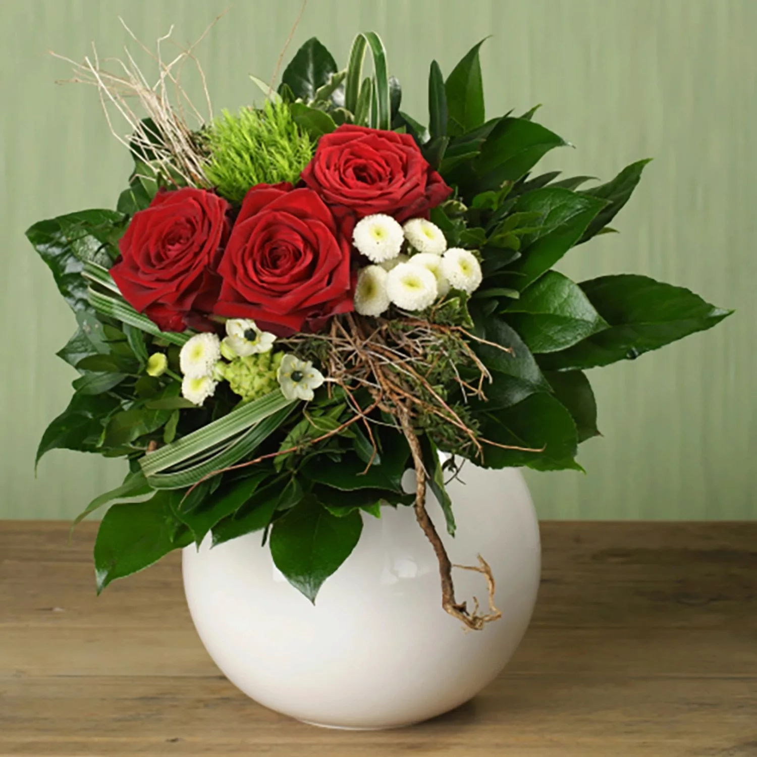 Blumenstrauß Ich bin für dich da Rot-Weiß günstig online kaufen