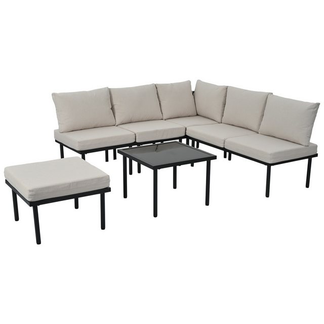 Fanttik Loungebett Gartenlounge-Set,Garten-Loungesessel-Set,Gartenmöbel-Set günstig online kaufen