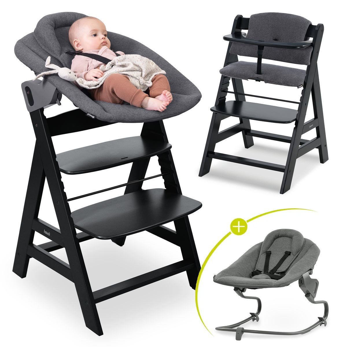 Hauck Hochstuhl Alpha Plus Black Newborn günstig online kaufen