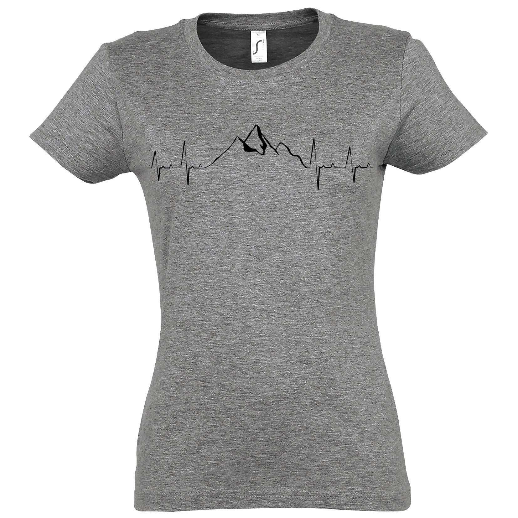 Youth Designz T-Shirt Heartbeat Mountain Damen günstig online kaufen