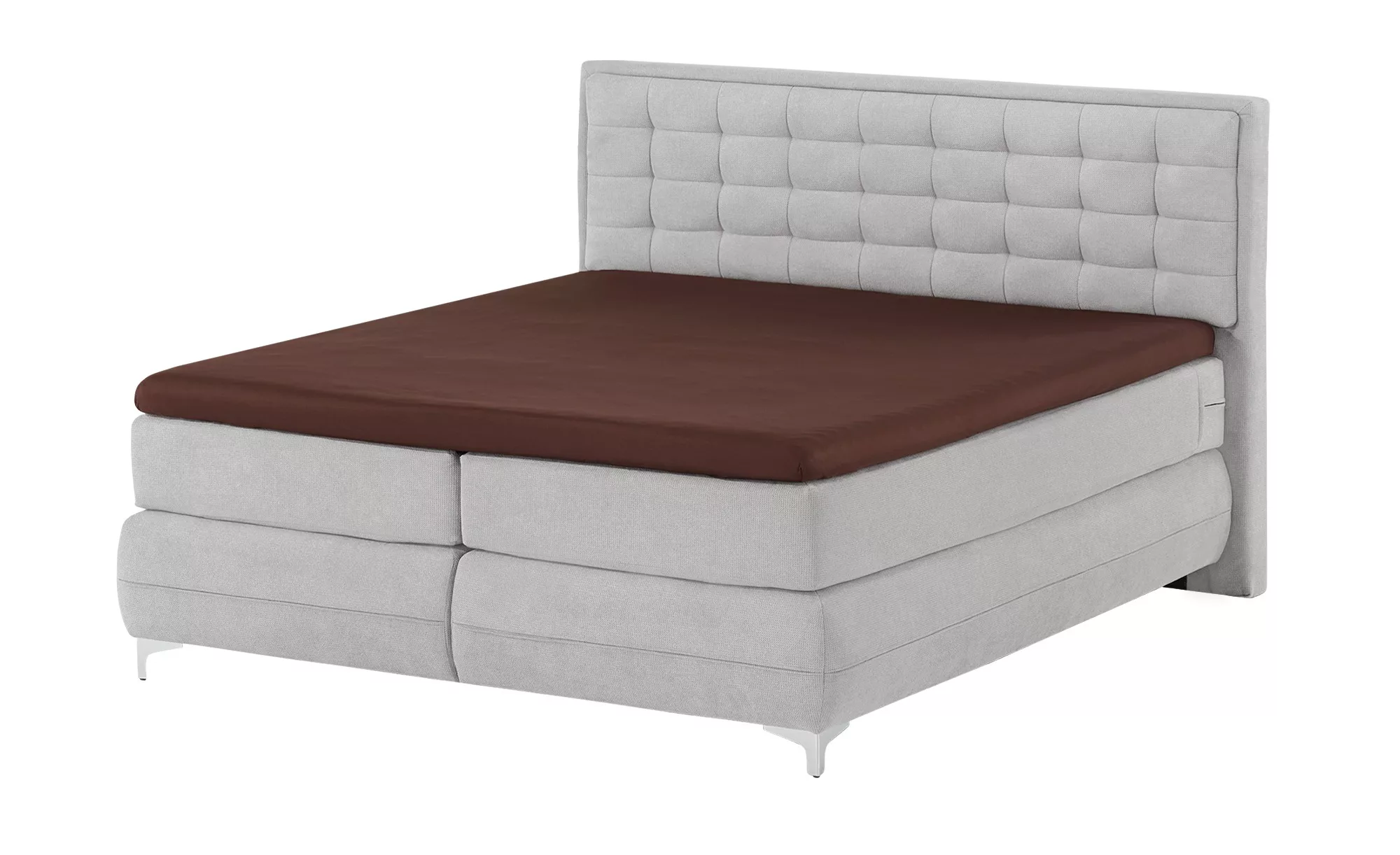 Gallery M Boxspringbett Standardversion Dubai ¦ grau ¦ Maße (cm): B: 177 H: günstig online kaufen