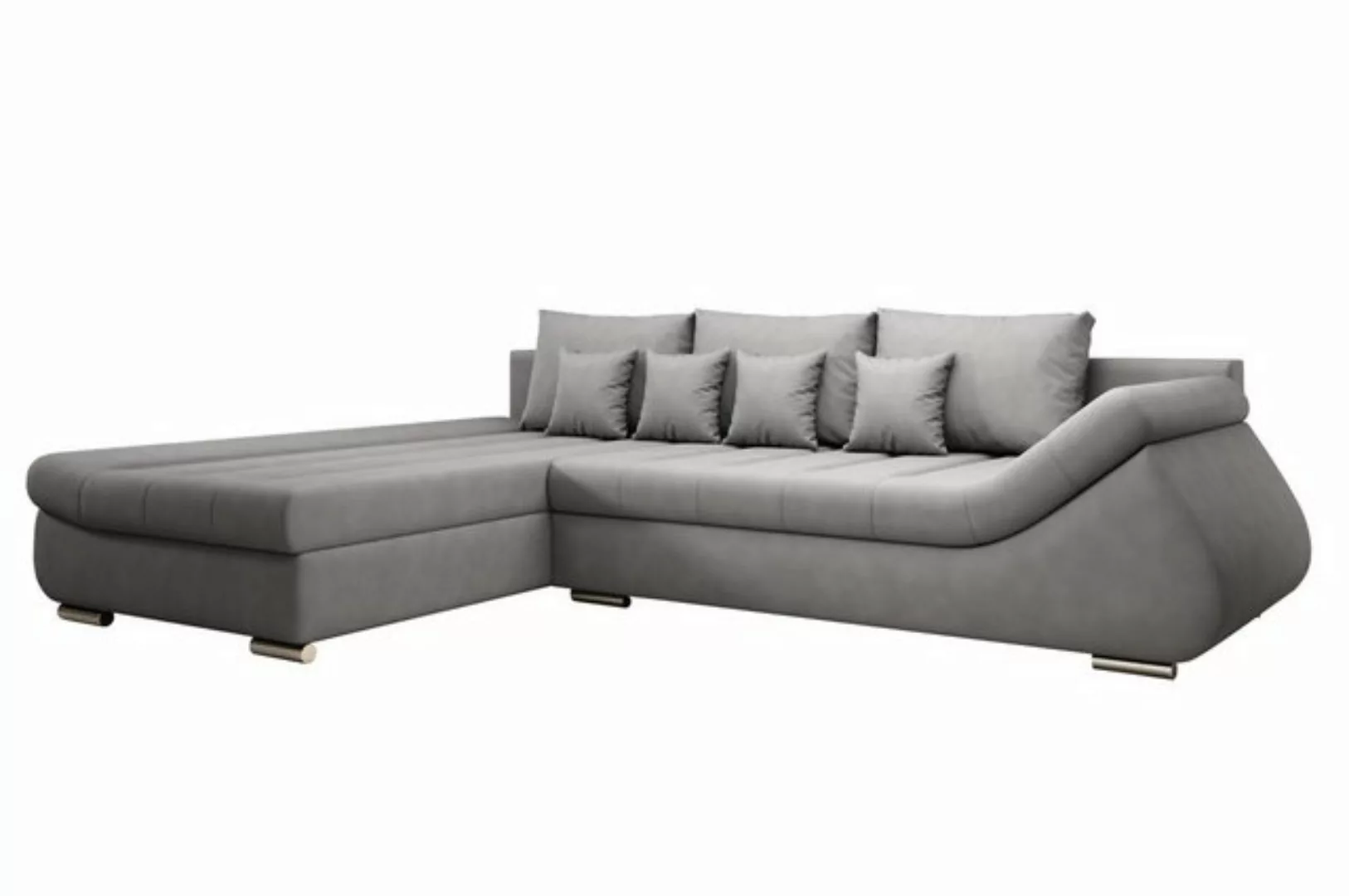 Furnix Ecksofa DERSA Polstercouch in L-Form Schlafsofa mit Bettkasten, Bett günstig online kaufen