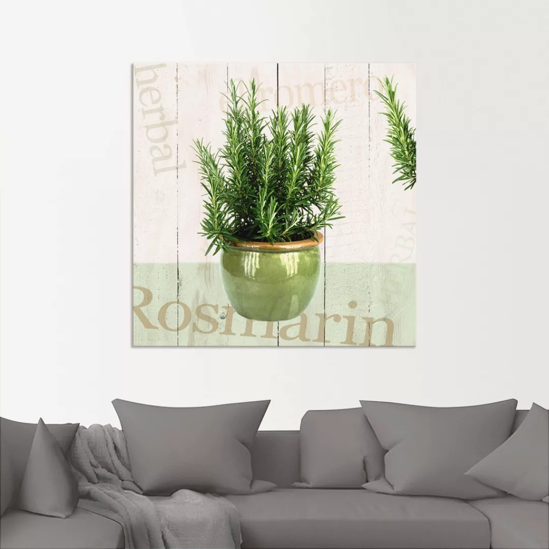 Artland Wandbild "Rosmarin", Pflanzen, (1 St.), als Alubild, Outdoorbild, L günstig online kaufen